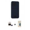 MARSİLYAN™- iPhone 14 Pro Max Kılıf Vadi Çizgi Prime - Siyah 6D Mat Seramik Hayalet Nano Ekran Koruyucu + Bilvis Titan Kamera Lens - DNMR