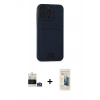 MARSİLYAN™- iPhone 14 Pro Max Kılıf Vadi Çizgi Prime - Siyah 6D Mat Seramik Hayalet Nano Ekran Koruyucu + Bilvis Titan Kamera Lens - GS
