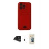 MARSİLYAN™- iPhone 14 Pro Max Kılıf Vadi Çizgi Prime - Siyah 6D Mat Seramik Hayalet Nano Ekran Koruyucu + Raze Metal Kamera Lens - GS