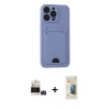 MARSİLYAN™- iPhone 14 Pro Max Kılıf Vadi Çizgi Prime - Siyah 6D Mat Seramik Hayalet Nano Ekran Koruyucu + Bilvis Titan Kamera Lens - DNMR