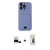 MARSİLYAN™- iPhone 14 Pro Max Kılıf Vadi Çizgi Prime - Siyah 6D Mat Seramik Hayalet Nano Ekran Koruyucu + Bilvis Titan Kamera Lens - SH