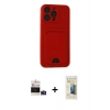 MARSİLYAN™- iPhone 14 Pro Max Kılıf Vadi Çizgi Prime - Siyah 6D Mat Seramik Hayalet Nano Ekran Koruyucu + Bilvis Titan Kamera Lens - DNMR