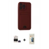 MARSİLYAN™- iPhone 14 Pro Max Kılıf Vadi Çizgi Prime - Siyah 6D Mat Seramik Hayalet Nano Ekran Koruyucu + Bilvis Titan Kamera Lens - DNMR
