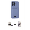 MARSİLYAN™- iPhone 14 Pro Max Kılıf Vadi Çizgi Prime - Siyah Bilvis 3D Mat Cam Ekran Koruyucu + Bilvis Titan Kamera Lens - GS