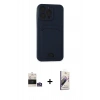 MARSİLYAN™- iPhone 14 Pro Max Kılıf Vadi Çizgi Prime - Siyah Bilvis 3D Mat Cam Ekran Koruyucu + Bilvis Titan Kamera Lens - GS