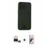 MARSİLYAN™- iPhone 14 Pro Max Kılıf Vadi Çizgi Prime - Siyah Bilvis 3D Mat Cam Ekran Koruyucu + Bilvis Titan Kamera Lens - GS