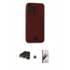 MARSİLYAN™- iPhone 14 Pro Max Kılıf Vadi Çizgi Prime - Siyah Bilvis 3D Mat Cam Ekran Koruyucu + Raze Metal Kamera Lens - GD
