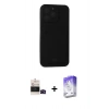 MARSİLYAN™- iPhone 14 Pro Max Kılıf Vadi Çizgi Prime - Siyah Bilvis 5in1 3D Magic Cam Ekran Koruyucu + Bilvis Titan Kamera Lens - SH