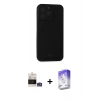 MARSİLYAN™- iPhone 14 Pro Max Kılıf Vadi Çizgi Prime - Siyah Bilvis 5in1 3D Magic Cam Ekran Koruyucu + Bilvis Titan Kamera Lens - GS