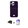MARSİLYAN™- iPhone 14 Pro Max Kılıf Vadi Çizgi Prime - Siyah Bilvis 5in1 3D Magic Cam Ekran Koruyucu + Raze Metal Kamera Lens - GD