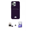 MARSİLYAN™- iPhone 14 Pro Max Kılıf Vadi Çizgi Prime - Siyah Bilvis 5in1 5D Magic Hayalet Cam Ekran Koruyucu + Bilvis Titan Kamera Lens - GD