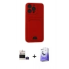 MARSİLYAN™- iPhone 14 Pro Max Kılıf Vadi Çizgi Prime - Siyah Bilvis 5in1 5D Magic Hayalet Cam Ekran Koruyucu + Bilvis Titan Kamera Lens - DNMR