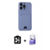 MARSİLYAN™- iPhone 14 Pro Max Kılıf Vadi Çizgi Prime - Siyah Bilvis 5in1 5D Magic Hayalet Cam Ekran Koruyucu + PVD Metal Kamera Lens - TU