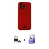 MARSİLYAN™- iPhone 14 Pro Max Kılıf Vadi Çizgi Prime - Siyah Bilvis 5in1 5D Magic Hayalet Cam Ekran Koruyucu + Bilvis Titan Kamera Lens - GD