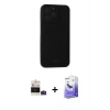 MARSİLYAN™- iPhone 14 Pro Max Kılıf Vadi Çizgi Prime - Siyah Bilvis 5in1 5D Magic Hayalet Cam Ekran Koruyucu + Bilvis Titan Kamera Lens - DNMR