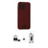 MARSİLYAN™- iPhone 14 Pro Max Kılıf Vadi Çizgi Prime - Siyah Bilvis Hayalet Cam Ekran Koruyucu + Bilvis Titan Kamera Lens - SH