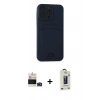 MARSİLYAN™- iPhone 14 Pro Max Kılıf Vadi Çizgi Prime - Siyah Bilvis Hayalet Cam Ekran Koruyucu + Bilvis Titan Kamera Lens - DNMR