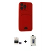 MARSİLYAN™- iPhone 14 Pro Max Kılıf Vadi Çizgi Prime - Siyah Bilvis Hayalet Cam Ekran Koruyucu + Bilvis Titan Kamera Lens - GD