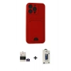 MARSİLYAN™- iPhone 14 Pro Max Kılıf Vadi Çizgi Prime - Siyah Bilvis Hayalet Cam Ekran Koruyucu + Bilvis Titan Kamera Lens - GS