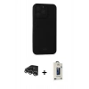 MARSİLYAN™- iPhone 14 Pro Max Kılıf Vadi Çizgi Prime - Siyah Bilvis Hayalet Cam Ekran Koruyucu + Raze Metal Kamera Lens - GS
