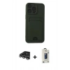 MARSİLYAN™- iPhone 14 Pro Max Kılıf Vadi Çizgi Prime - Siyah Bilvis Hayalet Cam Ekran Koruyucu + Raze Metal Kamera Lens - GS