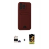 MARSİLYAN™- iPhone 14 Pro Max Kılıf Vadi Çizgi Prime - Siyah Buffer Cam Ekran Koruyucu + Bilvis Titan Kamera Lens - DNMR