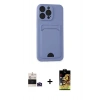 MARSİLYAN™- iPhone 14 Pro Max Kılıf Vadi Çizgi Prime - Siyah Buffer Cam Ekran Koruyucu + Bilvis Titan Kamera Lens - DNMR