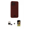 MARSİLYAN™- iPhone 14 Pro Max Kılıf Vadi Çizgi Prime - Siyah Buffer Cam Ekran Koruyucu + Bilvis Titan Kamera Lens - GD