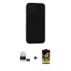 MARSİLYAN™- iPhone 14 Pro Max Kılıf Vadi Çizgi Prime - Siyah Buffer Cam Ekran Koruyucu + Bilvis Titan Kamera Lens - GD