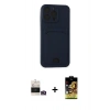 MARSİLYAN™- iPhone 14 Pro Max Kılıf Vadi Çizgi Prime - Siyah Buffer Cam Ekran Koruyucu + Bilvis Titan Kamera Lens - GD