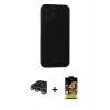 MARSİLYAN™- iPhone 14 Pro Max Kılıf Vadi Çizgi Prime - Siyah Buffer Cam Ekran Koruyucu + Raze Metal Kamera Lens - GS