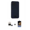 MARSİLYAN™- iPhone 14 Pro Max Kılıf Vadi Çizgi Prime - Siyah Buffer Hayalet Cam Ekran Koruyucu + Bilvis Titan Kamera Lens - GS