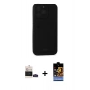 MARSİLYAN™- iPhone 14 Pro Max Kılıf Vadi Çizgi Prime - Siyah Buffer Hayalet Cam Ekran Koruyucu + Bilvis Titan Kamera Lens - SH