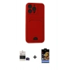 MARSİLYAN™- iPhone 14 Pro Max Kılıf Vadi Çizgi Prime - Siyah Buffer Hayalet Cam Ekran Koruyucu + Bilvis Titan Kamera Lens - SH