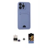 MARSİLYAN™- iPhone 14 Pro Max Kılıf Vadi Çizgi Prime - Siyah Buffer Hayalet Cam Ekran Koruyucu + Bilvis Titan Kamera Lens - GS