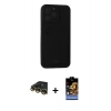 MARSİLYAN™- iPhone 14 Pro Max Kılıf Vadi Çizgi Prime - Siyah Buffer Hayalet Cam Ekran Koruyucu + Raze Metal Kamera Lens - GD