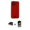 MARSİLYAN™- iPhone 14 Pro Max Kılıf Vadi Çizgi Prime - Siyah Buffer Hayalet Cam Ekran Koruyucu + Raze Metal Kamera Lens - GD