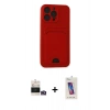 MARSİLYAN™- iPhone 14 Pro Max Kılıf Vadi Çizgi Prime - Siyah Joko 5D Cam + Bilvis Titan Kamera Lens - GD
