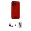 MARSİLYAN™- iPhone 14 Pro Max Kılıf Vadi Çizgi Prime - Siyah Joko 5D Cam + Bilvis Titan Kamera Lens - GS