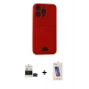 MARSİLYAN™- iPhone 14 Pro Max Kılıf Vadi Çizgi Prime - Siyah Joko 5D Cam + Bilvis Titan Kamera Lens - SH