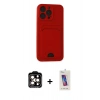 MARSİLYAN™- iPhone 14 Pro Max Kılıf Vadi Çizgi Prime - Siyah Joko 5D Cam + PVD Metal Kamera Lens - TU