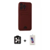 MARSİLYAN™- iPhone 14 Pro Max Kılıf Vadi Çizgi Prime - Siyah Joko 5D Cam + PVD Metal Kamera Lens - TU