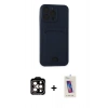 MARSİLYAN™- iPhone 14 Pro Max Kılıf Vadi Çizgi Prime - Siyah Joko 5D Cam + PVD Metal Kamera Lens - TU