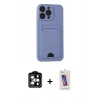 MARSİLYAN™- iPhone 14 Pro Max Kılıf Vadi Çizgi Prime - Siyah Joko 5D Cam + PVD Metal Kamera Lens - TU