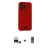 MARSİLYAN™- iPhone 14 Pro Max Kılıf Vadi Çizgi Prime - Siyah Joko Magic 5D Hayalet Cam + Bilvis Titan Kamera Lens - GS