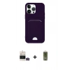 MARSİLYAN™- iPhone 14 Pro Max Kılıf Vadi Çizgi Prime - Siyah Joko Magic 5D Hayalet Cam + Bilvis Titan Kamera Lens - GD
