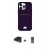 MARSİLYAN™- iPhone 14 Pro Max Kılıf Vadi Çizgi Prime - Siyah Joko Magic 5D Hayalet Cam + Raze Metal Kamera Lens - GS