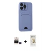 MARSİLYAN™- iPhone 14 Pro Max Kılıf Vadi Çizgi Prime - Siyah Mat Seramik Nano Ekran Koruyucu + Bilvis Titan Kamera Lens - DNMR
