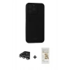 MARSİLYAN™- iPhone 14 Pro Max Kılıf Vadi Çizgi Prime - Siyah Mat Seramik Nano Ekran Koruyucu + Raze Metal Kamera Lens - GS