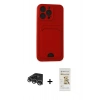 MARSİLYAN™- iPhone 14 Pro Max Kılıf Vadi Çizgi Prime - Siyah Mat Seramik Nano Ekran Koruyucu + Raze Metal Kamera Lens - GS